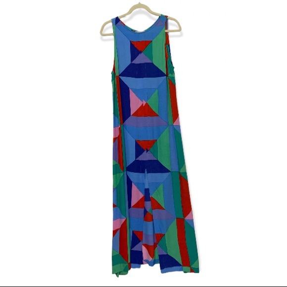 mister zimi Dresses & Skirts - Mister Zimi Vintage Geometric Print Maxi Goldie Dress 12